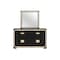 Global Furniture Usa Traditional Glam Glitter Blake Black/Gold Mirror 670 - alternate 3